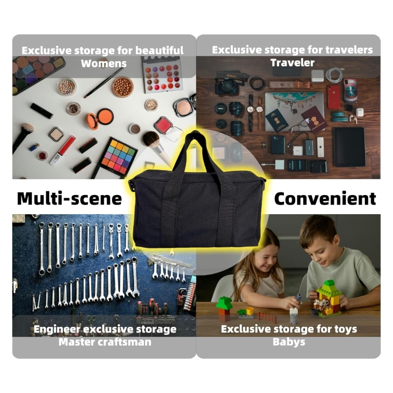 Workshop Use Tools - Sturdy Fabric Tool Bag Wide Opening