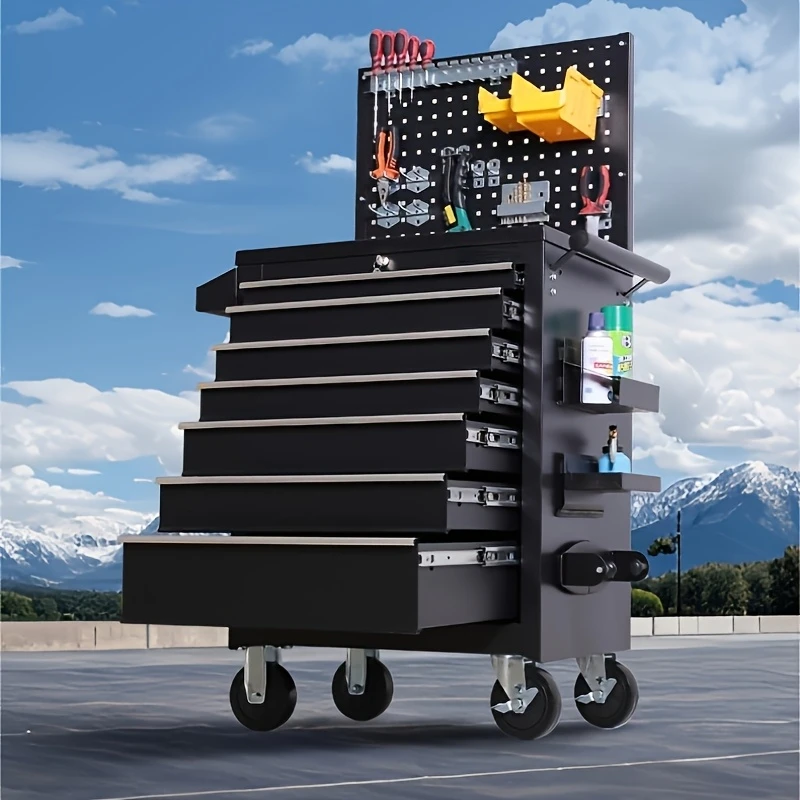 Tools Trolley For Workshop - 1pc Heavy Duty 7-Drawer Metal Tool
