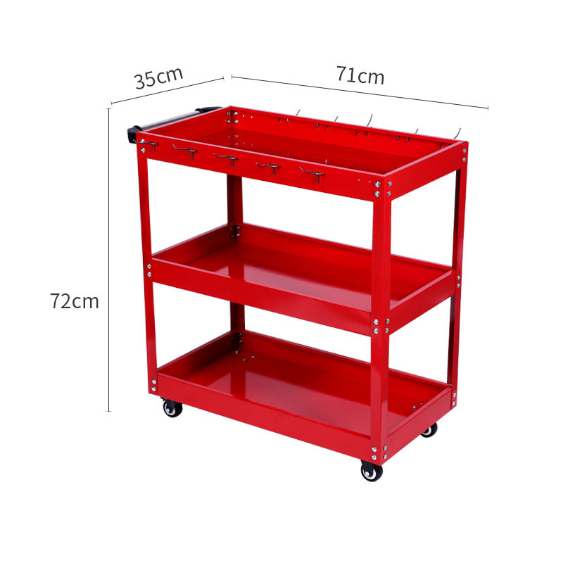 3 Tier Rolling Tool Cart Heavy - Tools Trolley For Workshop 评论和价格