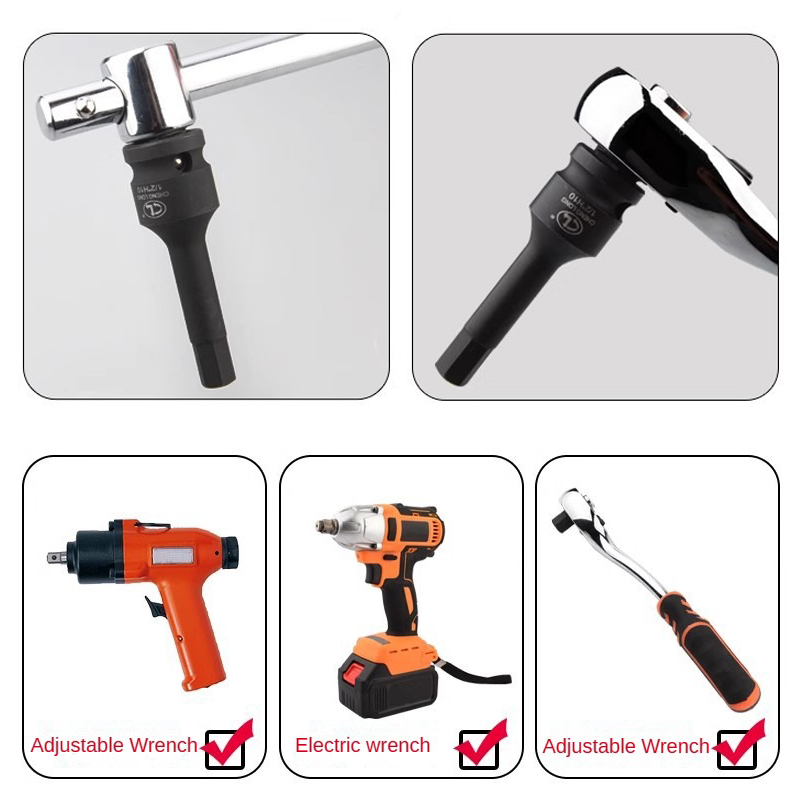 1/2 Socket Wrench 8pcs Set Hex - Hand Tools Maintenance Workshop 评论和价格