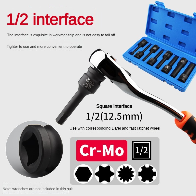 1/2 Socket Wrench 8pcs Set Hex - Hand Tools Maintenance Workshop 评论和价格