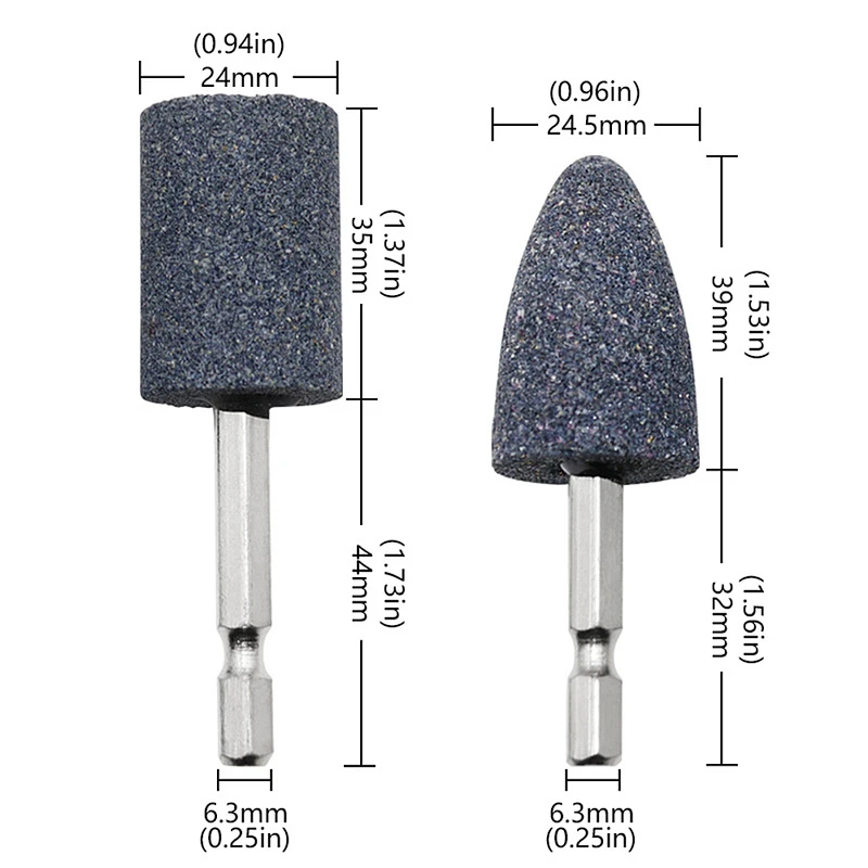 2Pcs Hexagonal Shank Grinding  - Sharpening Stone Whetstone 评论和价格