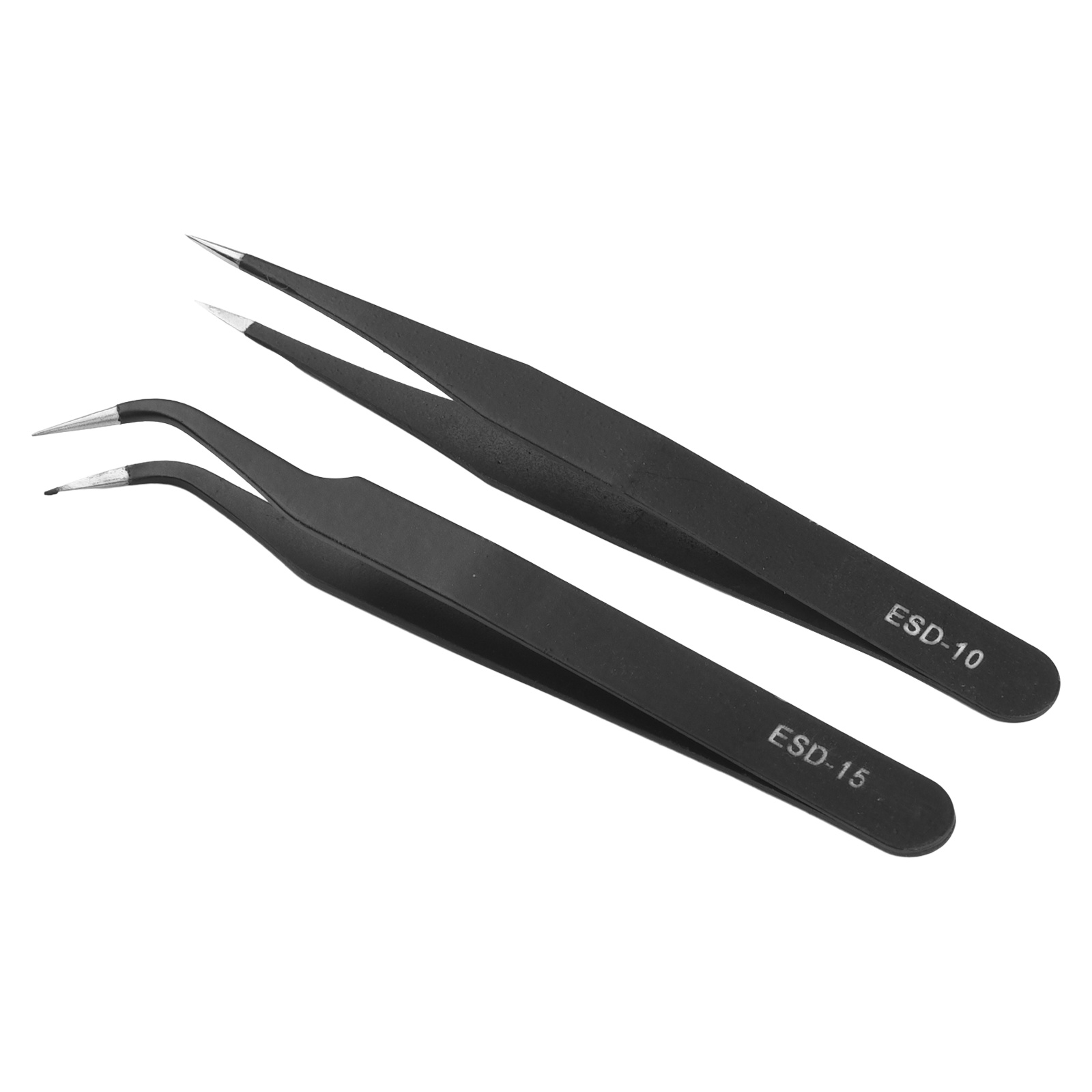 ESD Tweezers Stainless Steel W - Hand Tools Maintenance Workshop 评论和价格