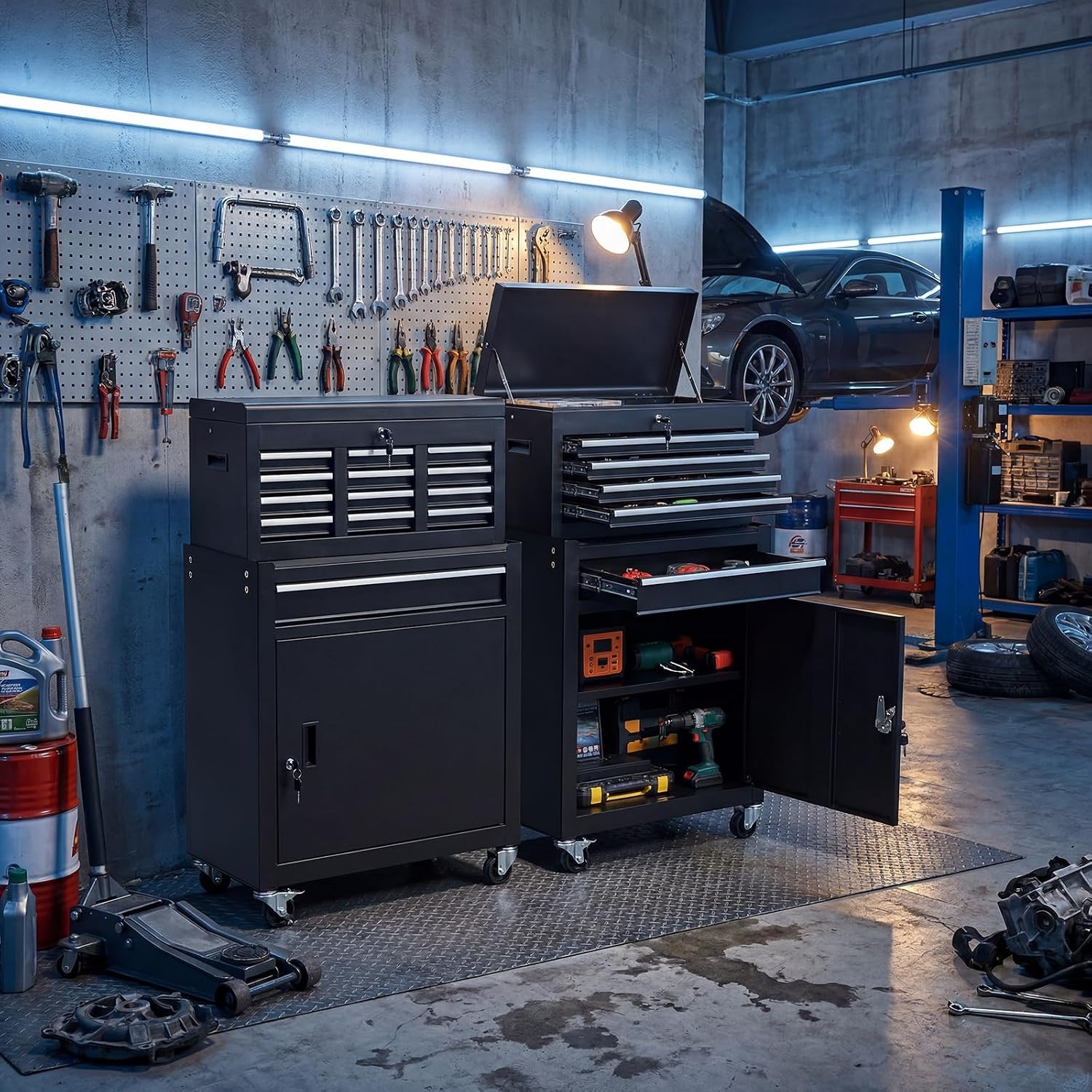 5 Drawer Rolling Tool Cabinet  - Tools Trolley For Workshop 评论和价格