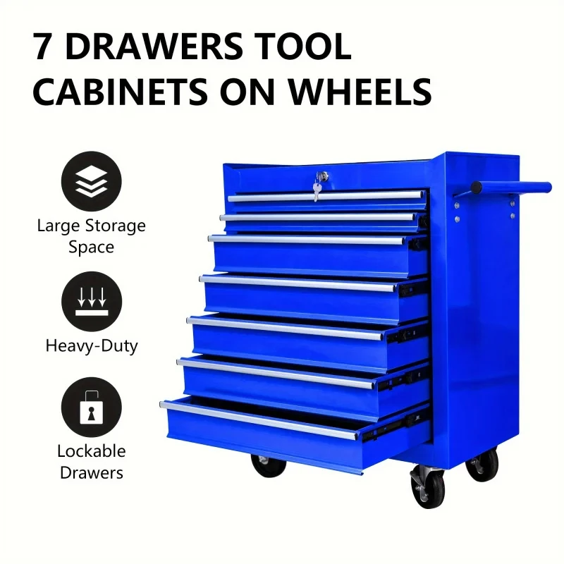 7 Drawers Blue Multifunctional - Tools At Workshop 评论和价格